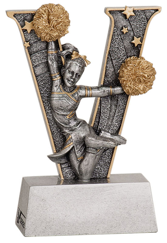 Cheerleader Award "V" Series Trophy Figure