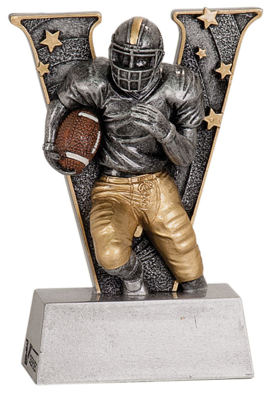 Football Trophy "V" Series Award Figure