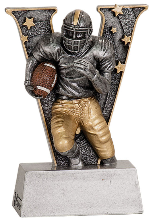 Football Trophy "V" Series Award Figure