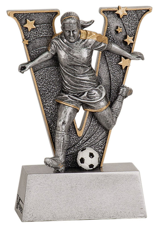 Female Soccer Award - Resin Trophy Figure