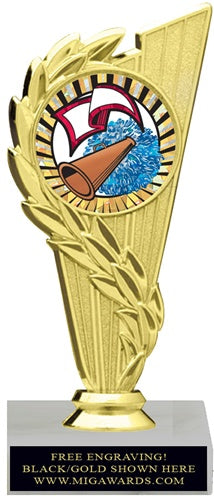 ACHIEVEMENT CHEERLEADING INSERT TROPHY