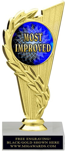ACHIEVEMENT MOST IMPROVED INSERT TROPHY