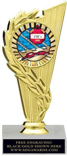 ACHIEVEMENT SWIMMING INSERT TROPHY