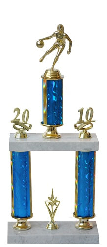 Double-Column 19" Two-Tier Trophy