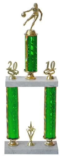 Double-Column 22" Two-Tier Trophy