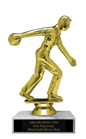 BOWLING MALE FIGURE TROPHY