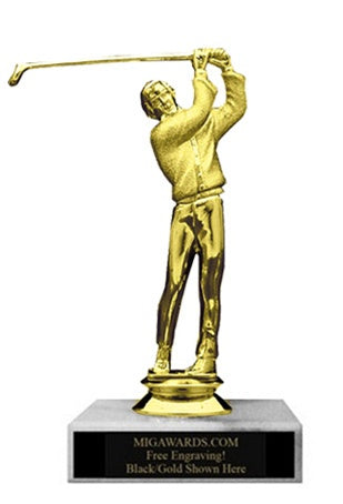 GOLF MALE FIGURE TROPHY