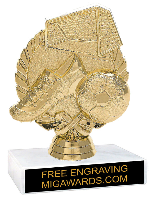 SOCCER WREATH FIGURE TROPHY