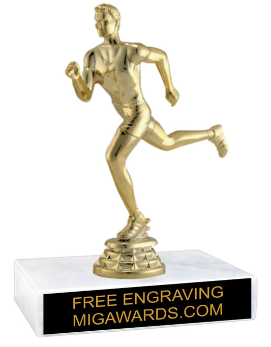 TRACK & FIELD MALE FIGURE TROPHY