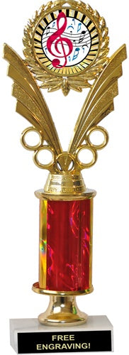 Single-Column 11" Trophy on Short Marble