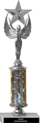 Single-Column 12" Trophy on Long Marble