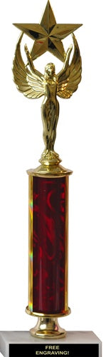 Single-Column 14" Trophy on Long Marble