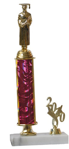 Single-Column 14" Trophy with Year