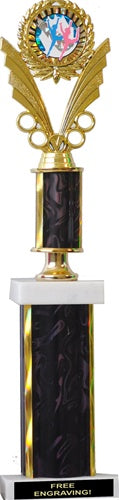 Single-Column 17" Two-Tier Trophy