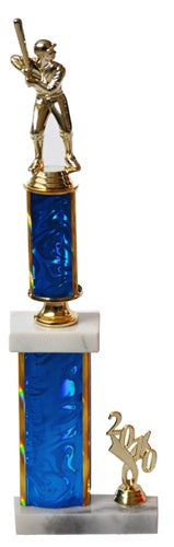 Single-Column 18" Two-Tier Trophy with Accent