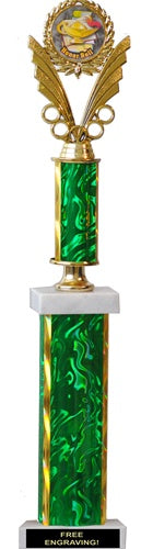 Single-Column 19" Two-Tier Trophy
